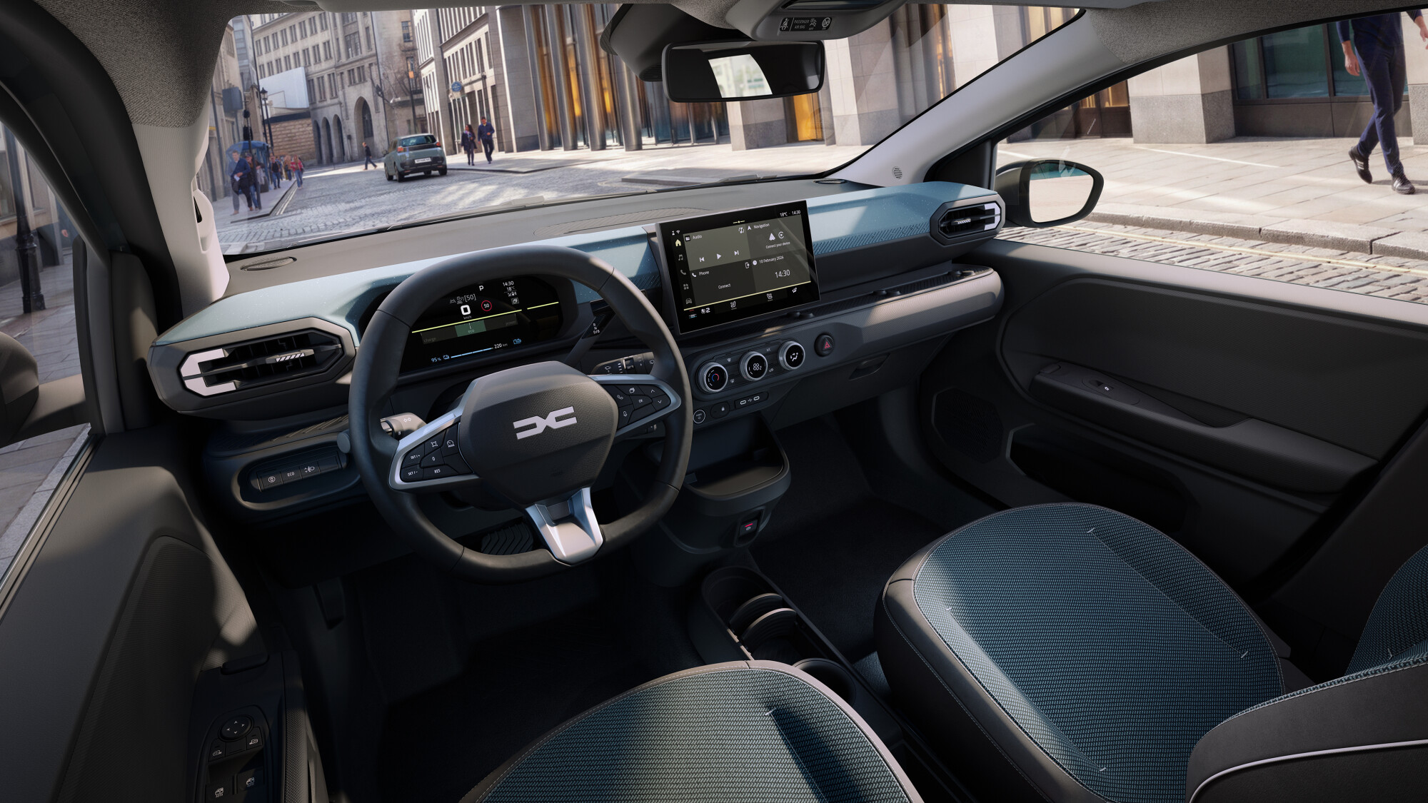Dacia Spring eléctrico de segunda generación visto desde el exterior