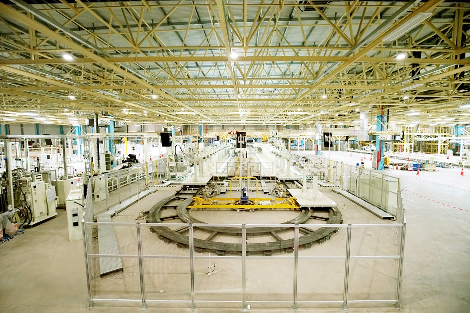 Línea de producción de GAC Toyota en Guangzhou, China