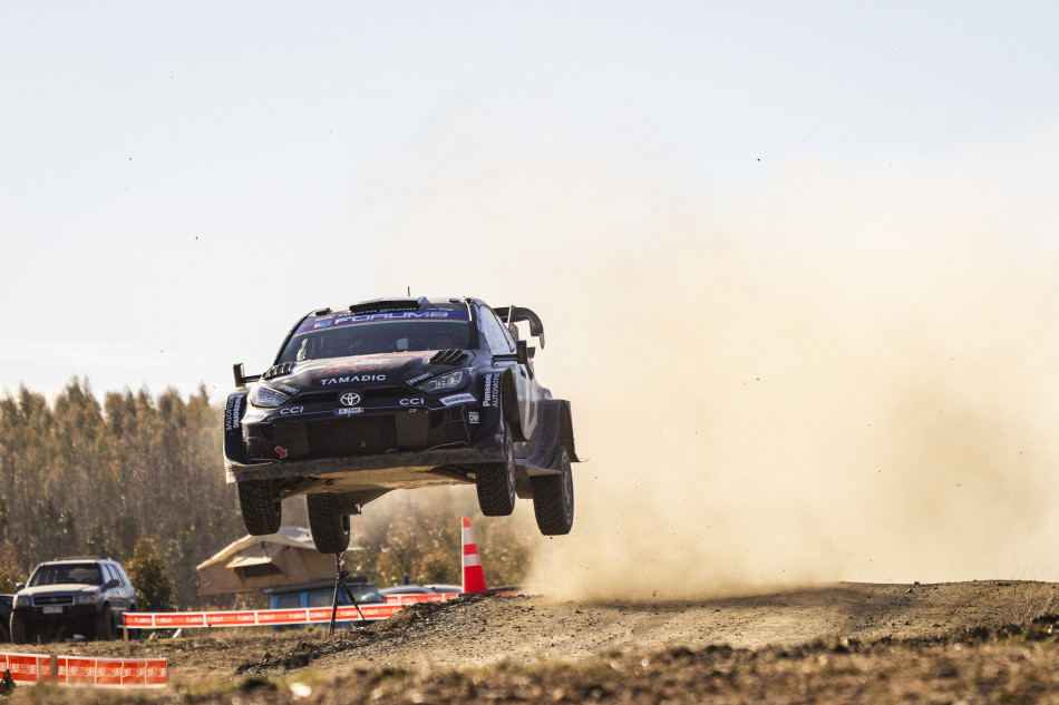 Auto del Campeonato Mundial de Rally durante la previa oficial del Rally Chile Biobío 2026