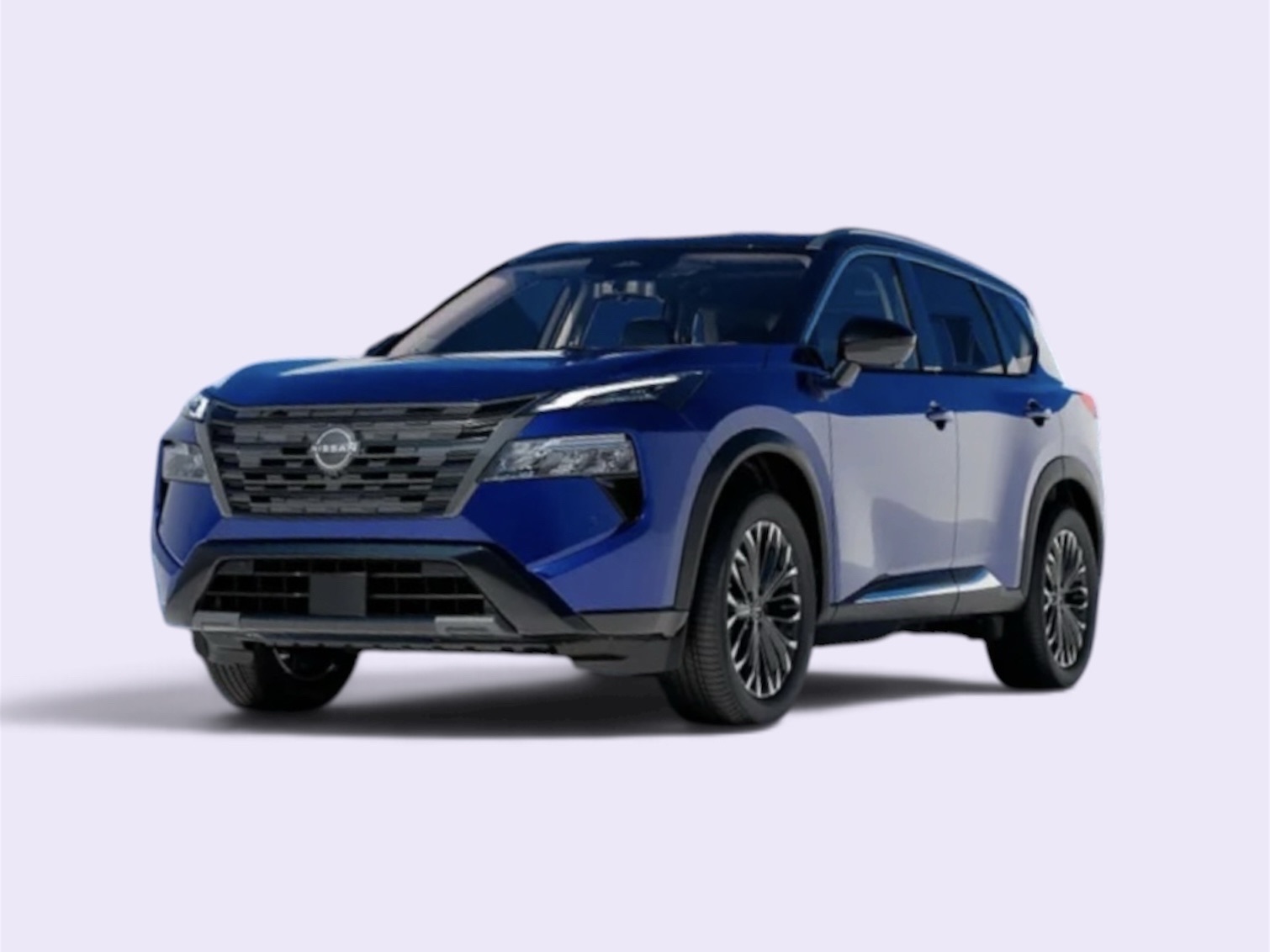 Nissan X-Trail actualizado en color beige sobre gráfica oficial de Nissan