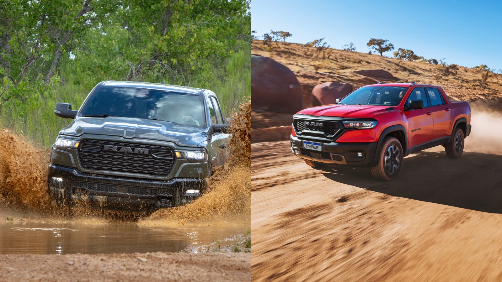 RAM Rampage Rebel y RAM 1500 Backcountry