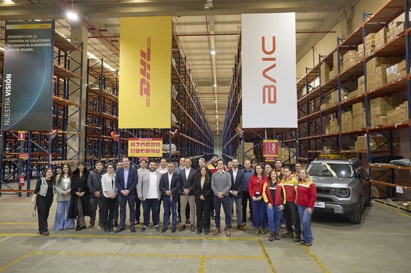 Presentación de la operación logística de BAIC y DHL Supply Chain en Chile