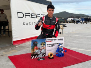 Nicolás Ambiado en un kart de competición, foto Prensa RMC