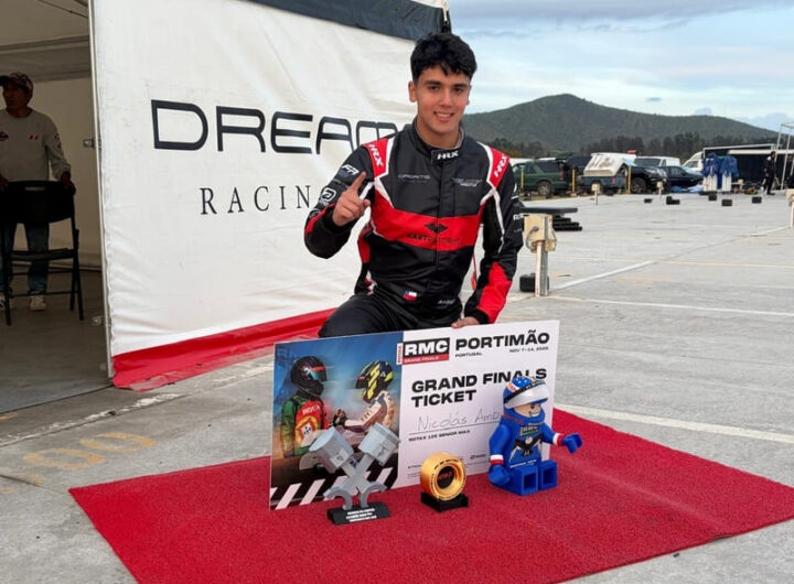 Nicolás Ambiado en un kart de competición, foto Prensa RMC