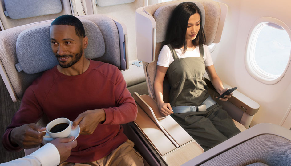 Interior de avión Boeing 737 MAX, fotografía referencial de operaciones aéreas