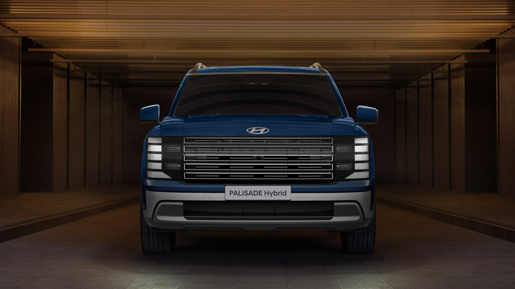 Hyundai Palisade Hybrid 2026 vista frontal, fotografía oficial de Hyundai Motor de México