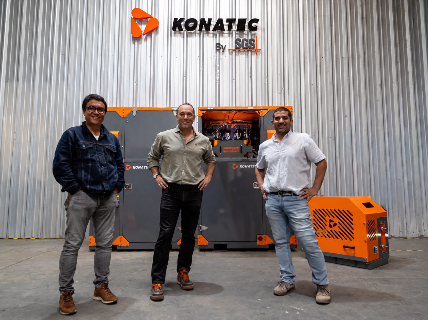 Equipo de Konatec: Leopoldo Gutiérrez, Miguel Parra y Álvaro Rock