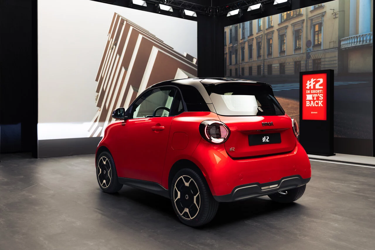 Vista exterior del smart #2 eléctrico