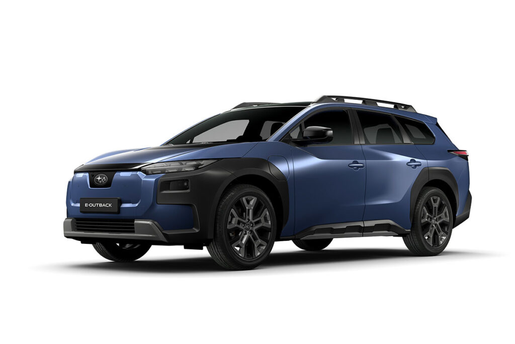 Subaru E-Outback eléctrico de producción; imagen referencial, no corresponde al prototipo experimental de 510 hp